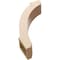 Ekena Millwork 5-inch W x 18-inch D x 24-inch H Lafayette Rough Cedar Woodgrain TimberThane Knee Brace, Primed BRCUR05X18X24LFTRCPR - alternate 3